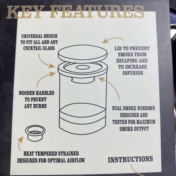 Avente Mixology Premium Smoker Cocktail Kit - Picture 2 of 11